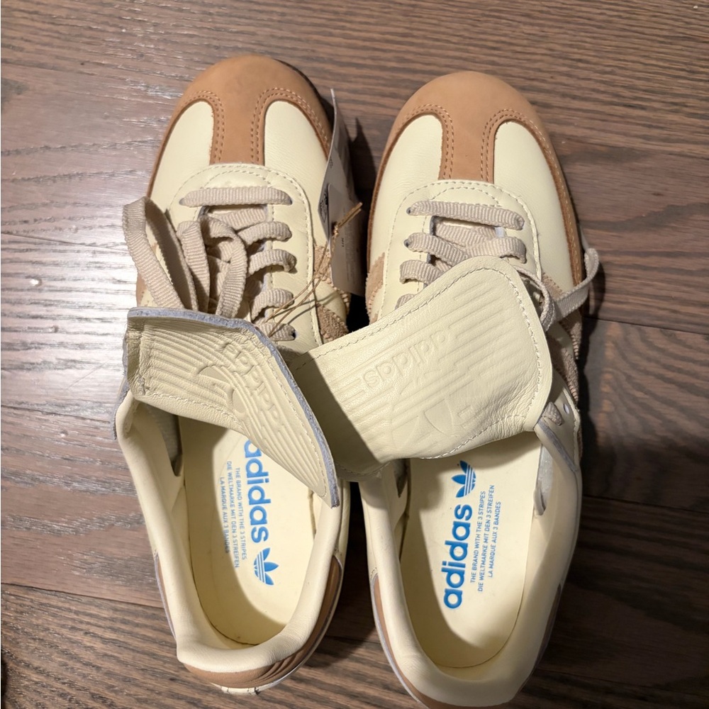 Adidas Tan and Cream Casual Sneakers